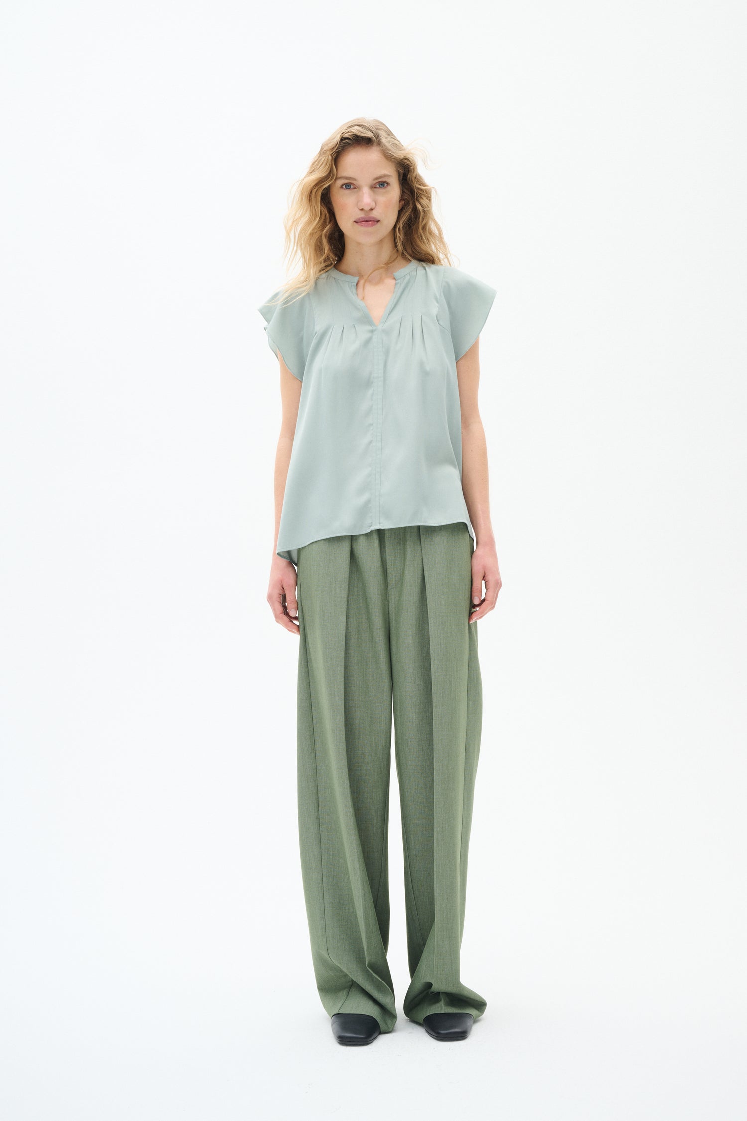 InWear Cidenza IW Sleeveless Top in Desert Green