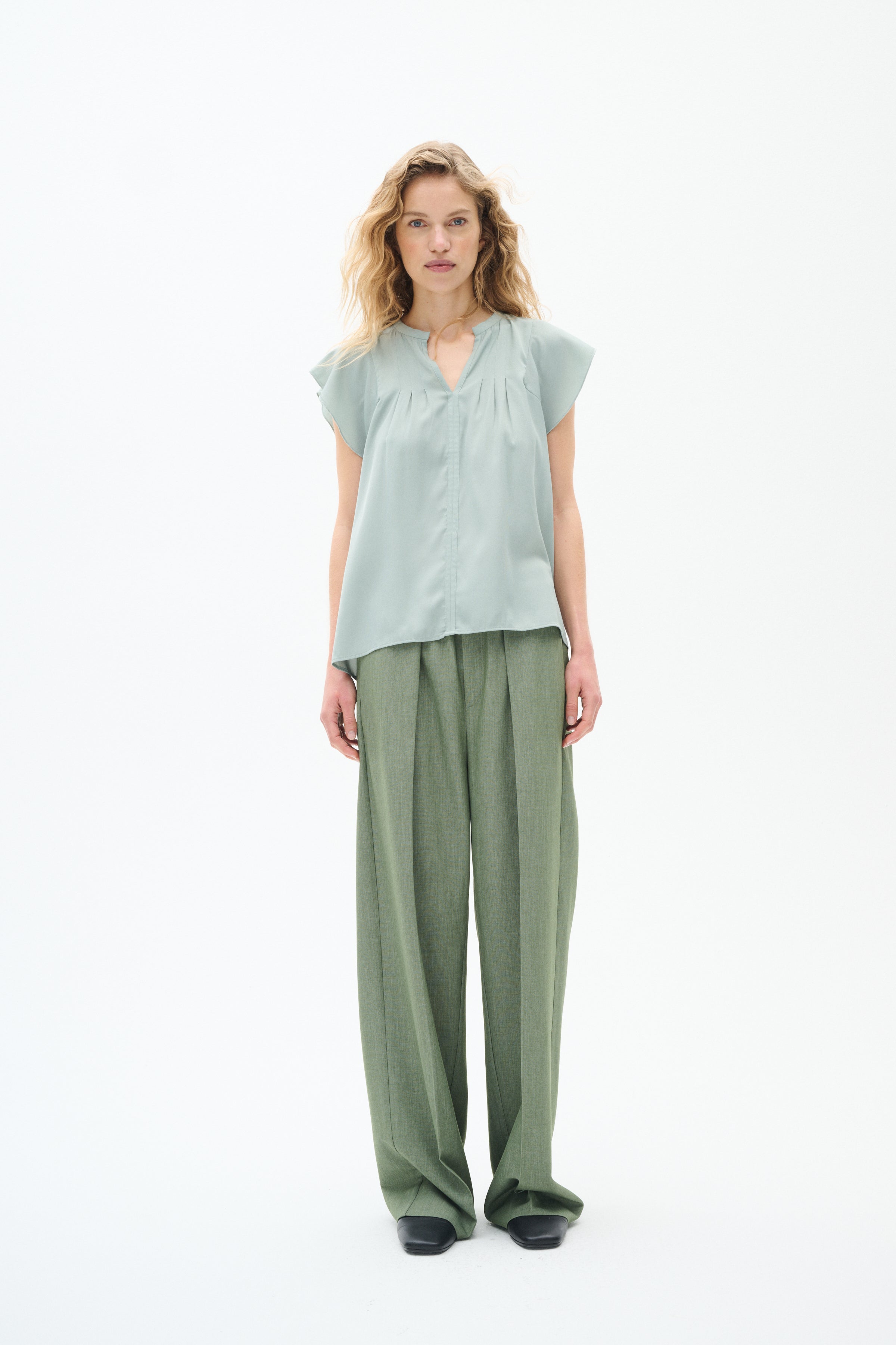 InWear Cidenza IW Sleeveless Top in Desert Green
