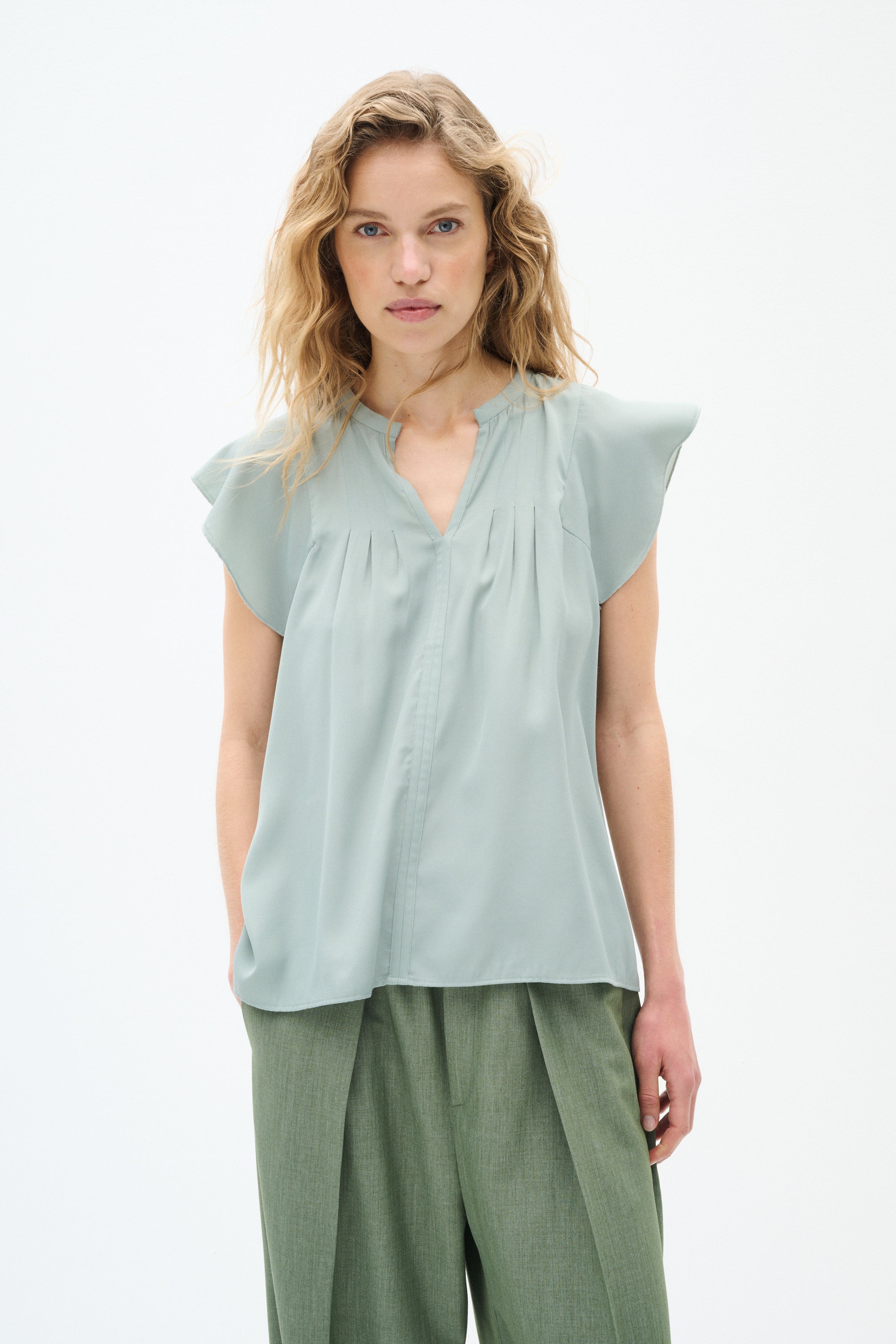 InWear Cidenza IW Sleeveless Top in Desert Green