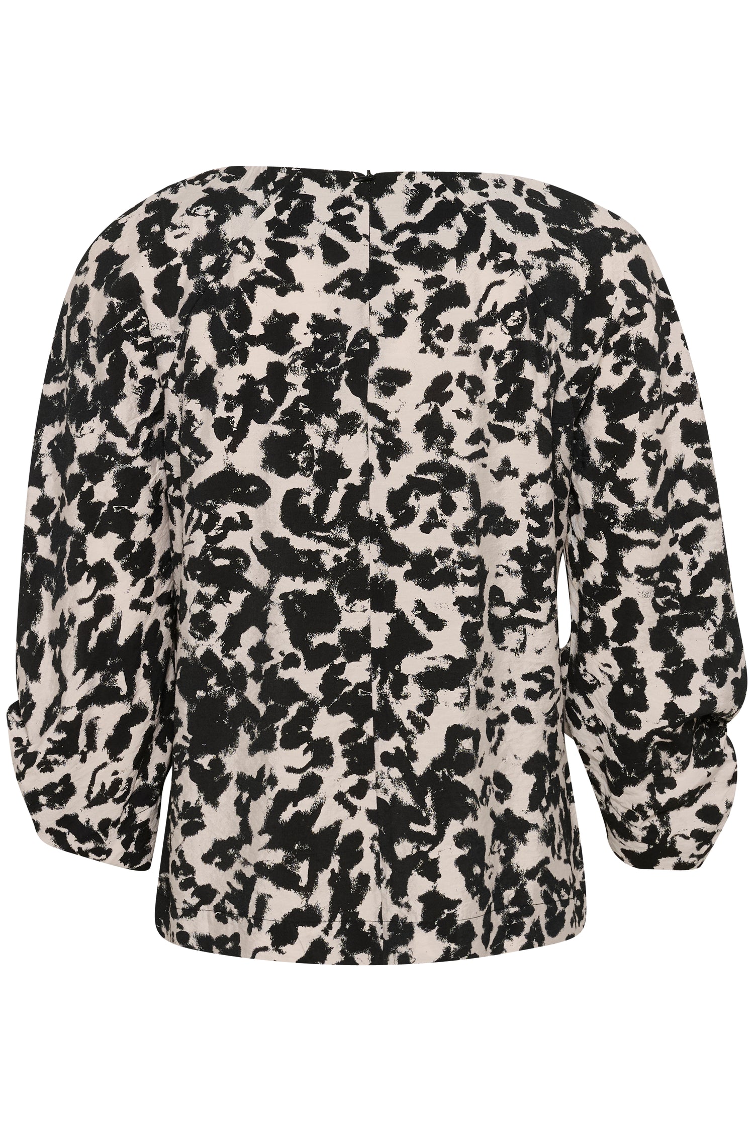 InWear Faye IW Printed Trouser in Black Shadow
