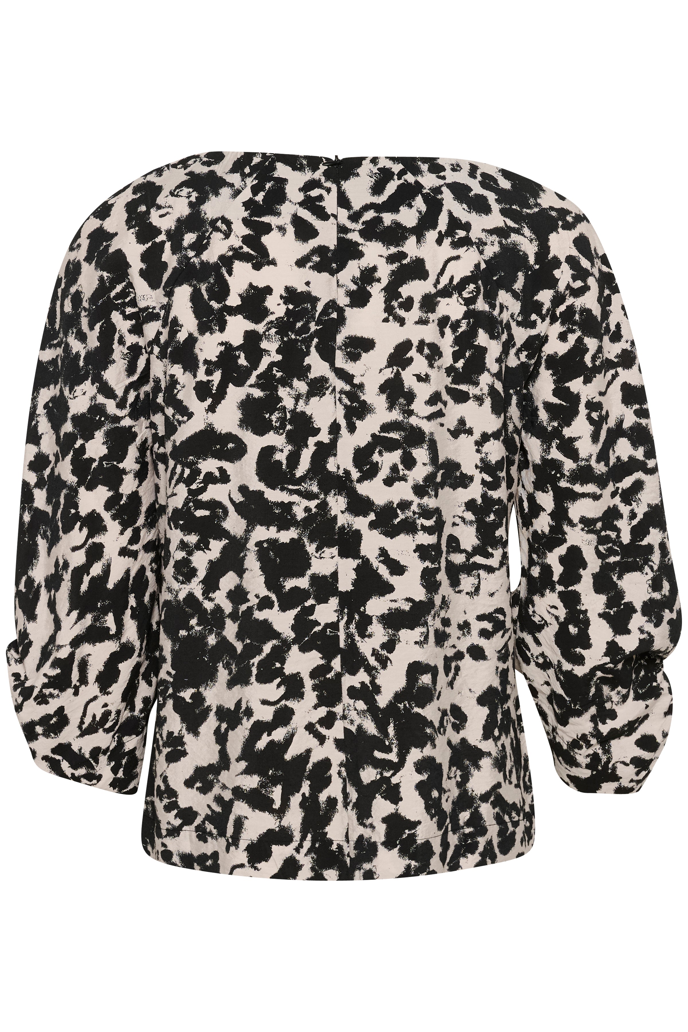 InWear Faye IW Printed Trouser in Black Shadow