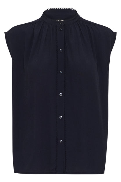 InWear Fallon Top in Marine Navy Blue