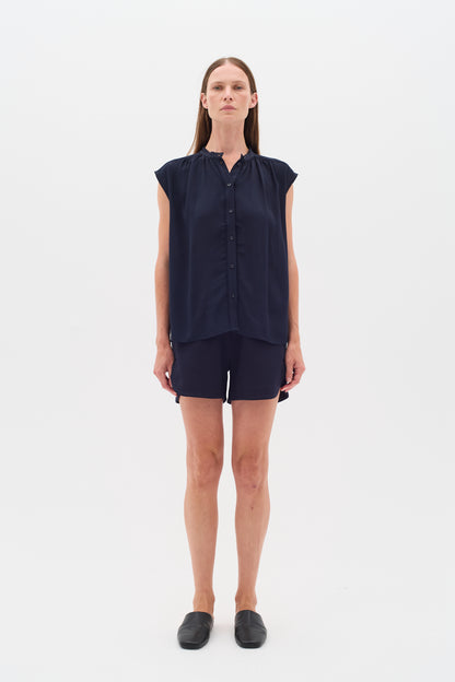 InWear Fallon Top in Marine Navy Blue