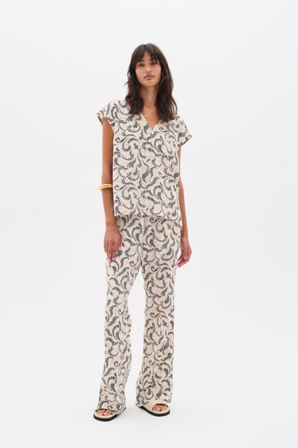 InWear Yafa IW Printed Wide Leg Trouser