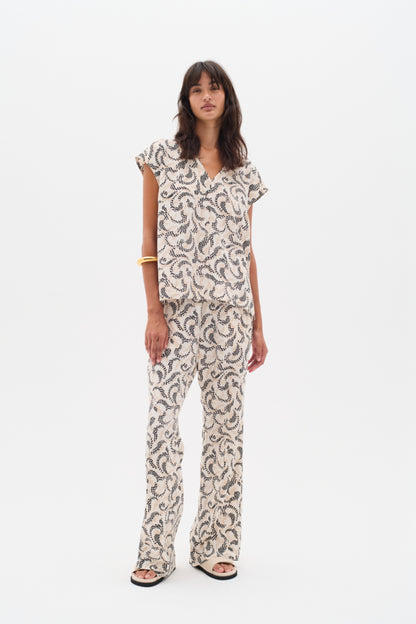 InWear Yafa IW Printed Wide Leg Trouser