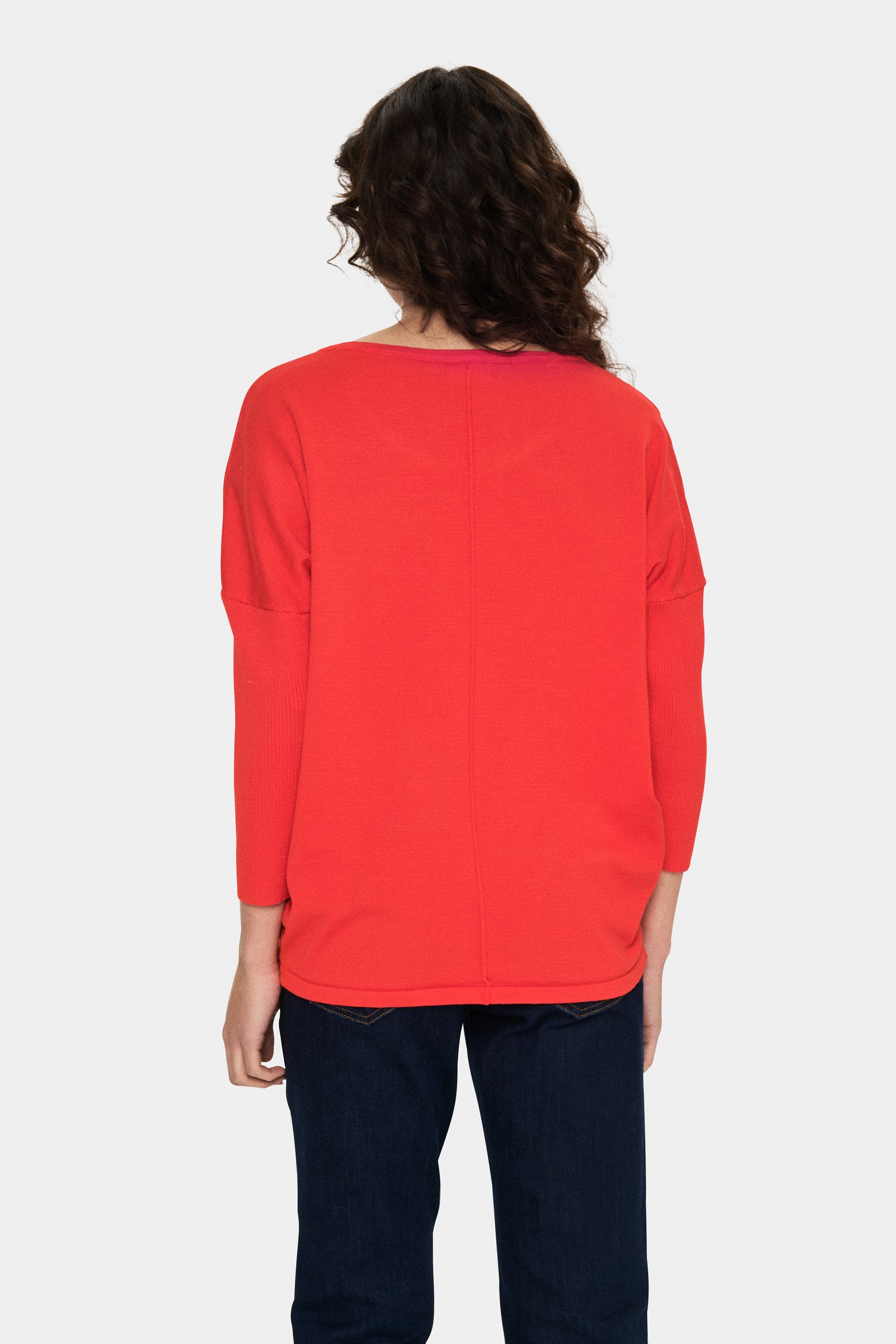 Saint Tropez Mila Pullover in Flame Red