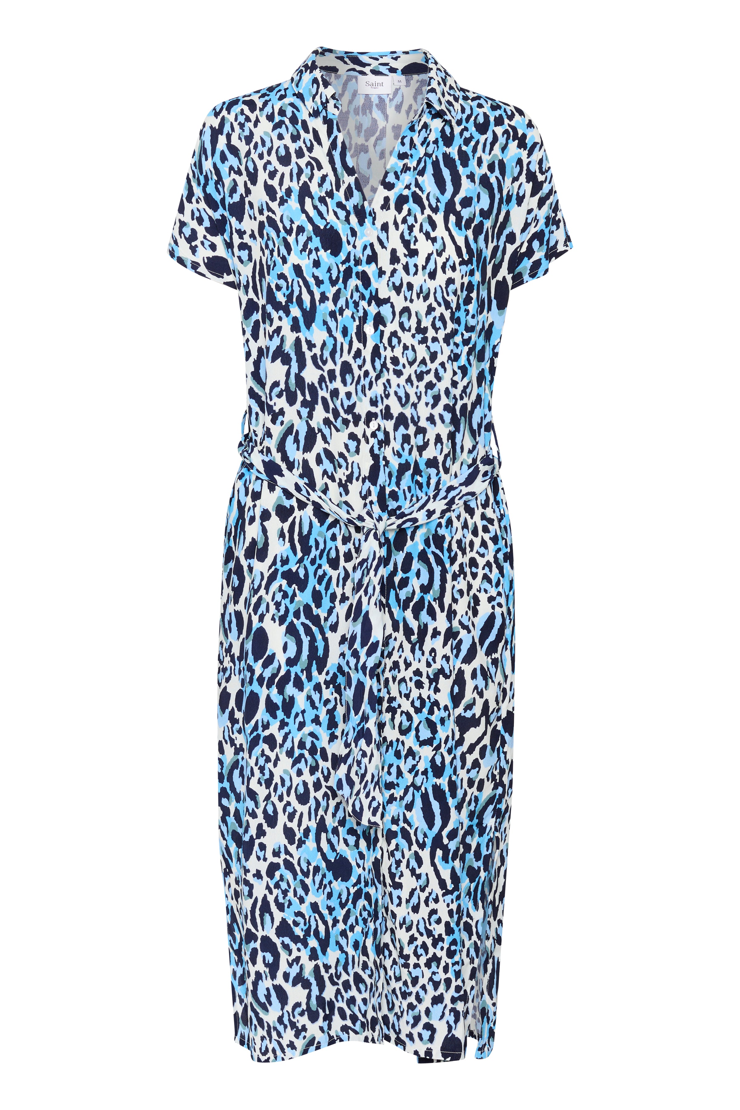Saint Tropez Blanca Dress in Blue Animal