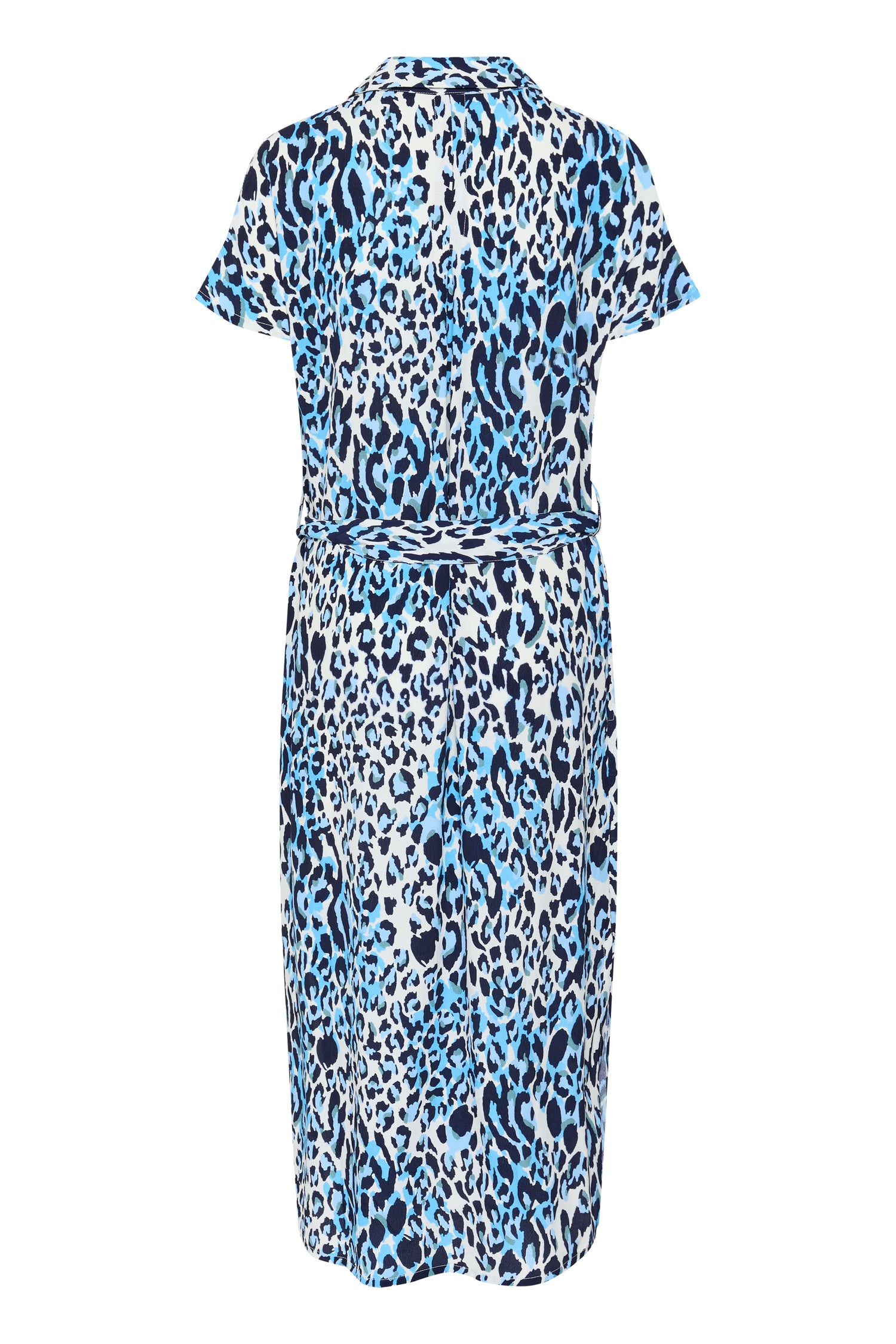 Saint Tropez Blanca Dress in Blue Animal