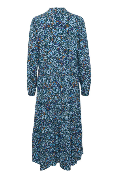 Saint Tropez Eda Maxi Dress In Cashmere Blue Print