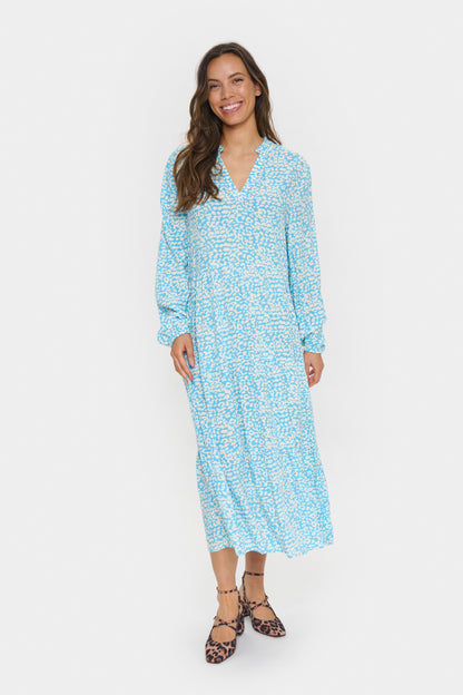 Saint Tropez Eda Dress in Blue Leomania