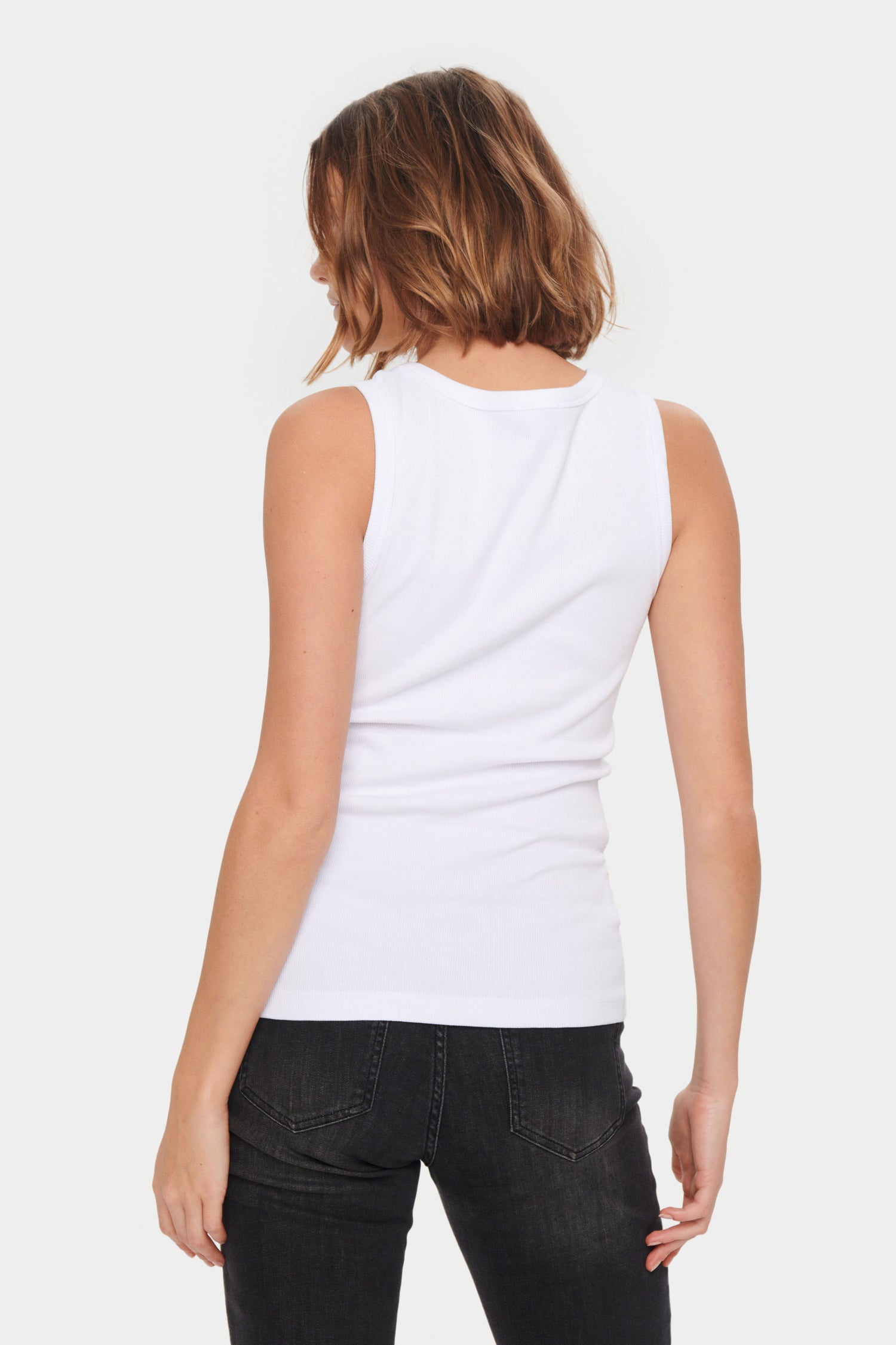 Saint Tropez Aster Tank Top in Bright White