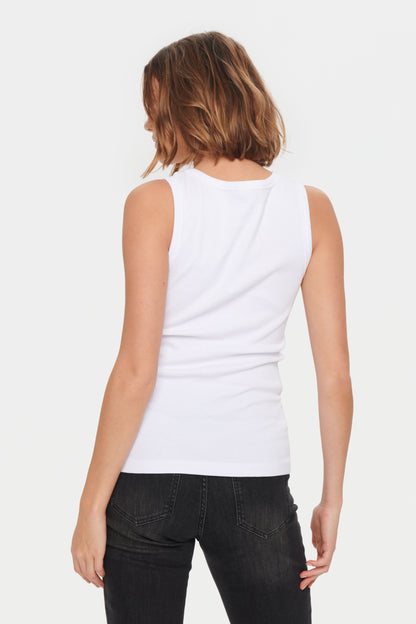 Saint Tropez Aster Tank Top in Bright White