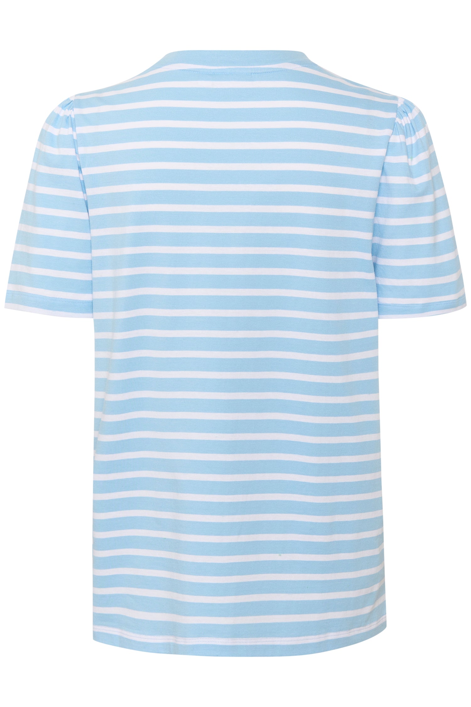 Saint Tropez Vilja Striped T-Shirt with Heart Motif in Dutch Canal Blue
