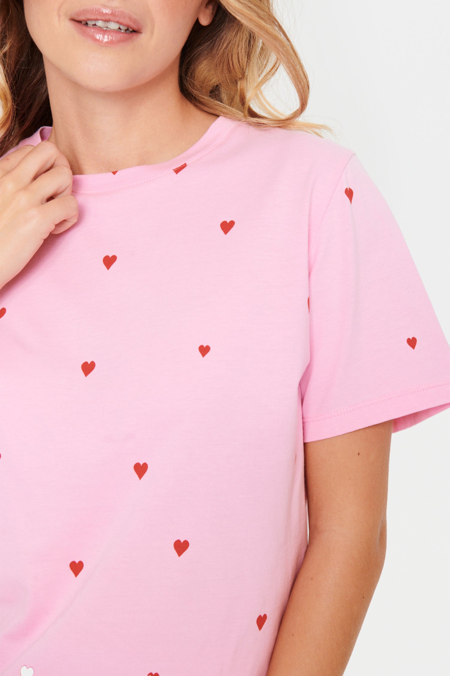 Saint Tropez Dagni T-Shirt Bonbon Pink Hearts