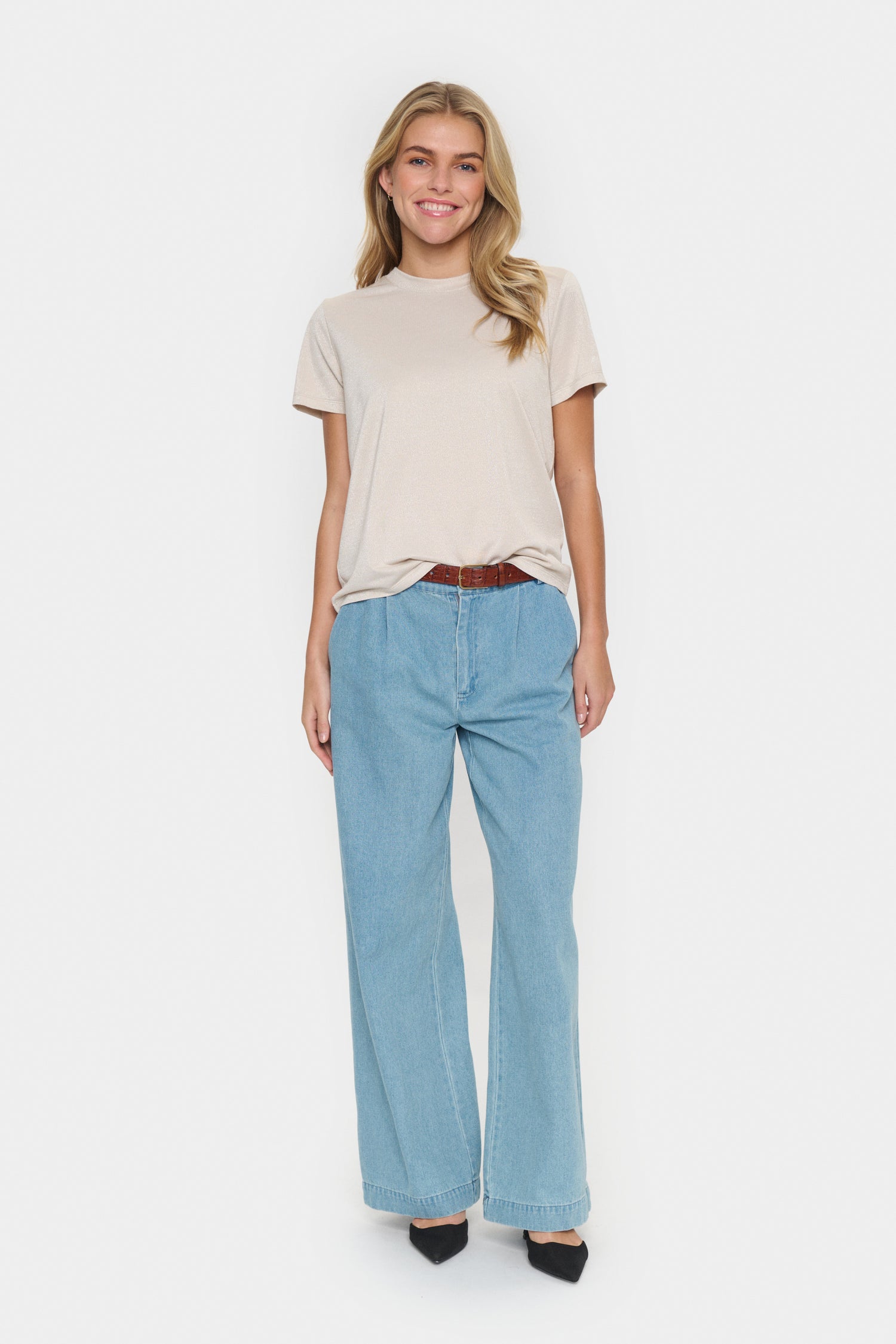 Saint Tropez Haga Regular Fit T-Shirt in Plaza Taupe