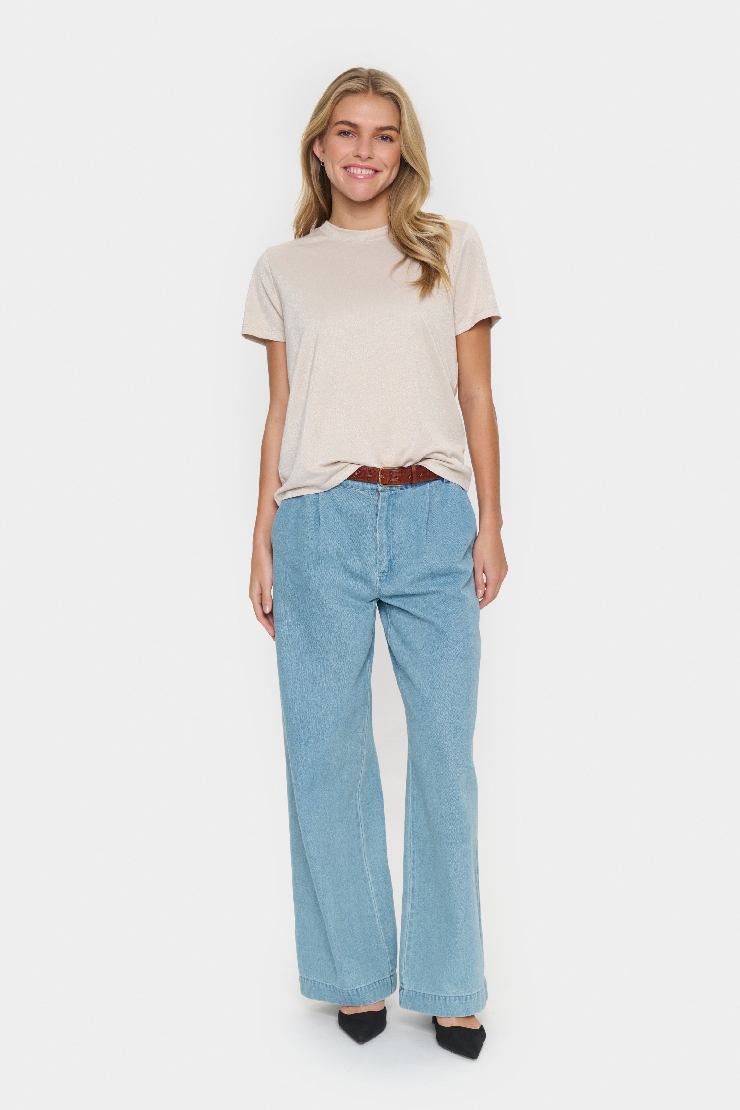 Saint Tropez Haga Regular Fit T-Shirt in Plaza Taupe