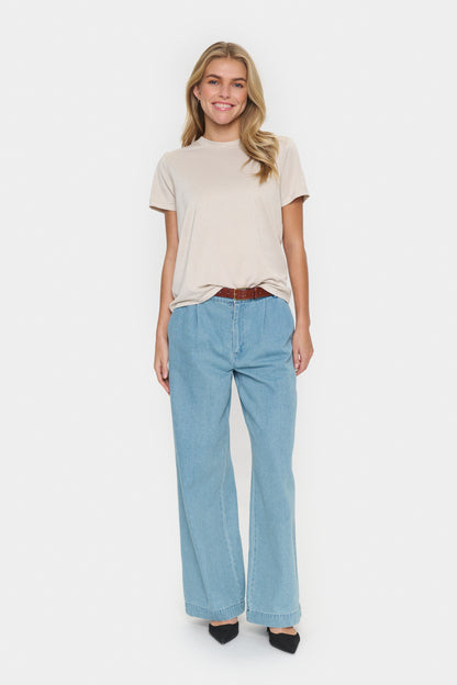 Saint Tropez Haga Regular Fit T-Shirt in Plaza Taupe
