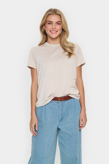 Saint Tropez Haga Regular Fit T-Shirt in Plaza Taupe