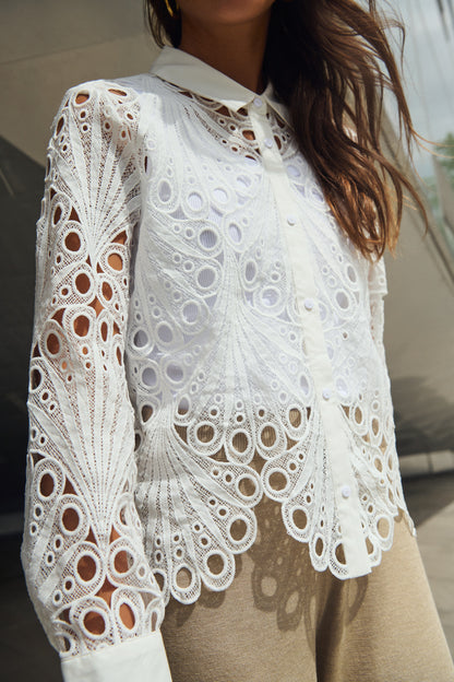 Saint Tropez Jilianna Shirt in White