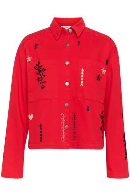 Saint Jean Jacket in Flame Scarlet