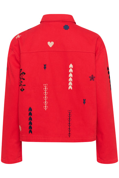 Saint Jean Jacket in Flame Scarlet