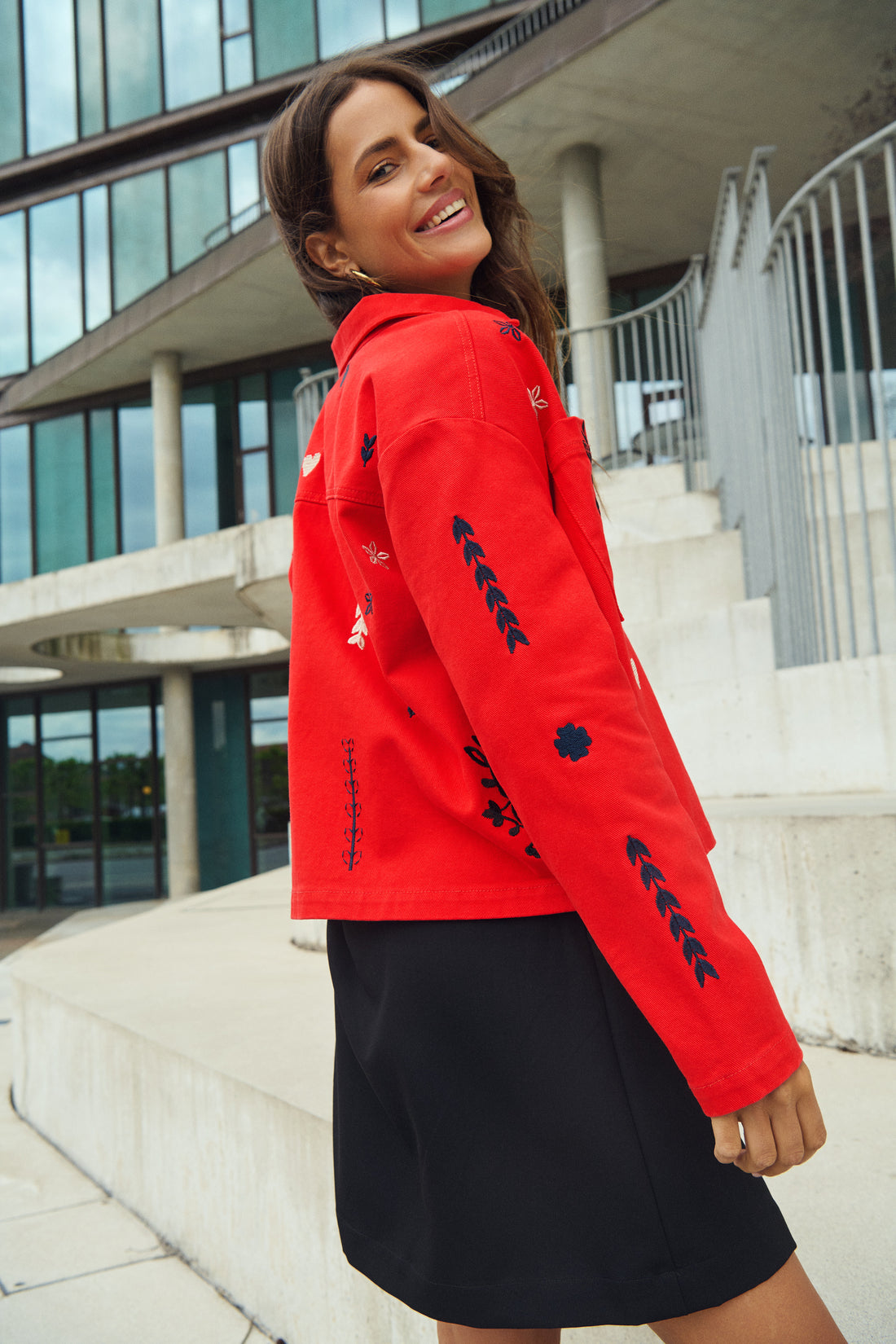 Saint Jean Jacket in Flame Scarlet