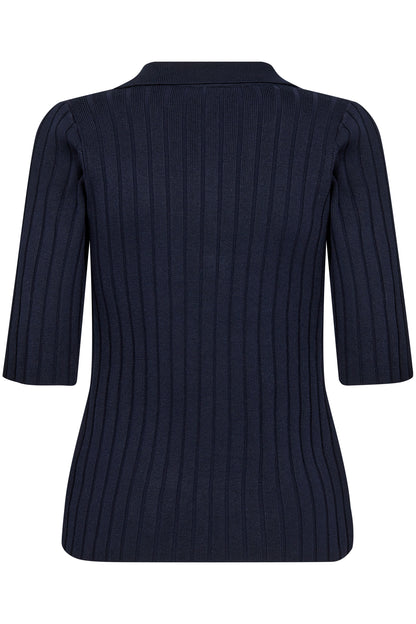 Saint Tropez Juanna Polo Pullover in Baritone Blue
