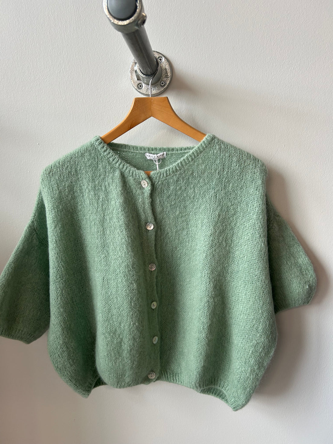 Tilly Mohair Cardigan in Mint (ONE SIZE)