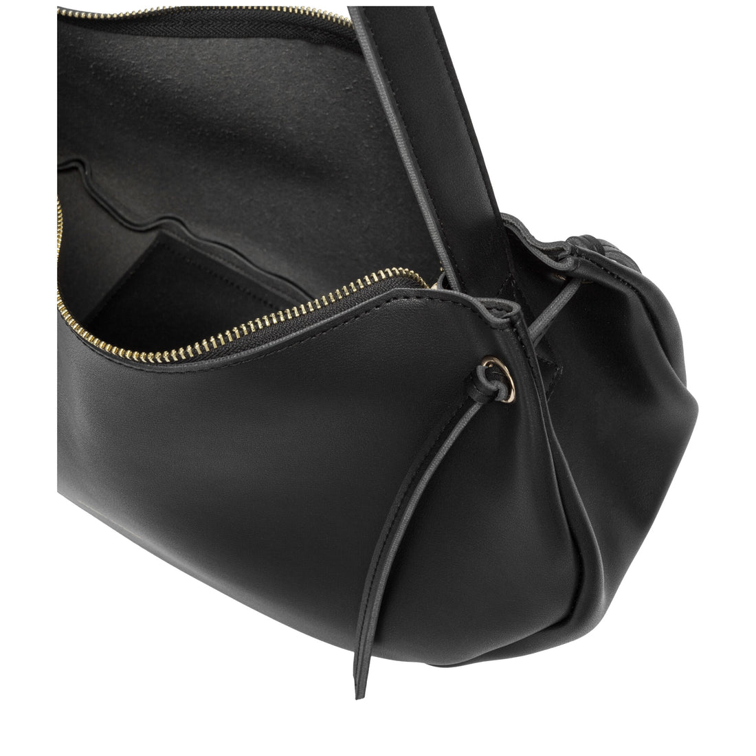 Slouch Zip Bag in Black