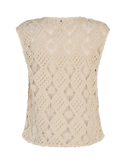 MbyM Pacha Avanna Crochet Top in Sugar