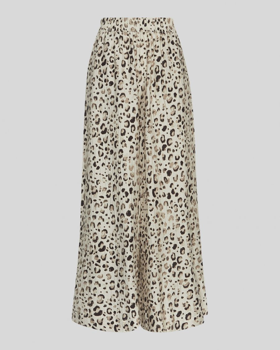 MSCH Alyona Vlora Trouser in Oatmeal Leo Print
