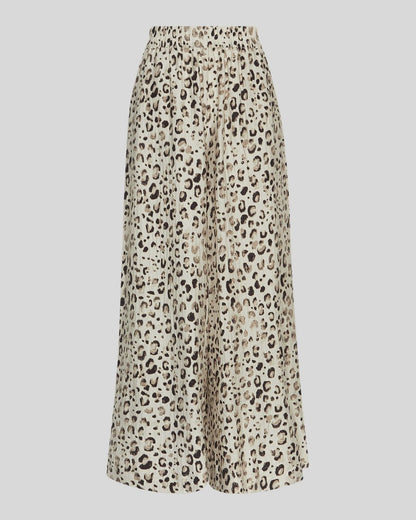 MSCH Alyona Vlora Trouser in Oatmeal Leo Print