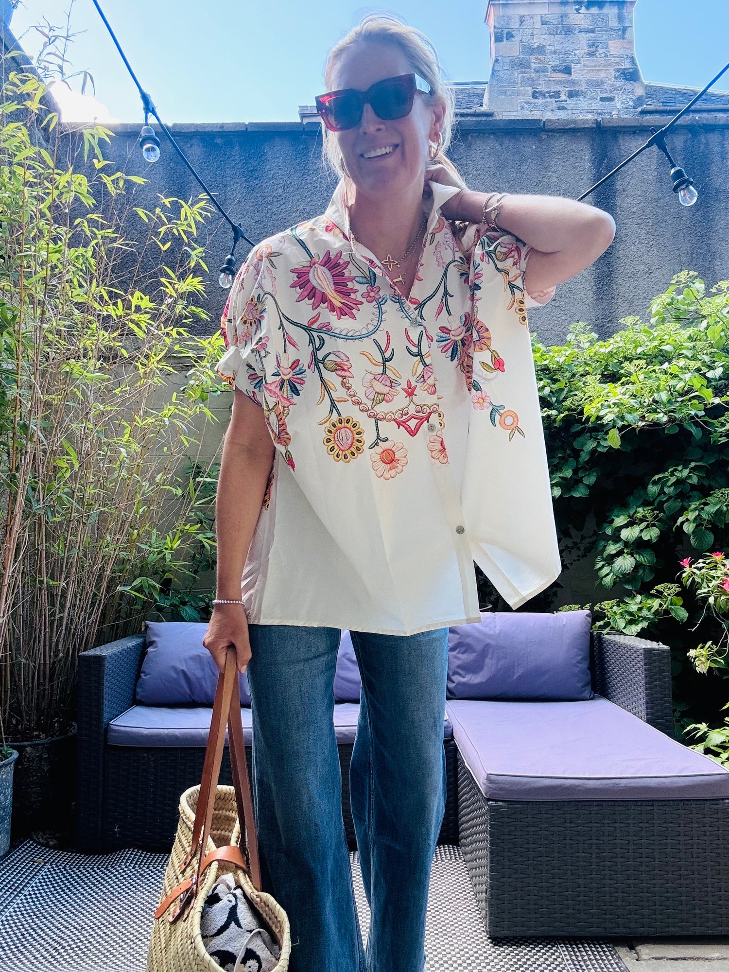 Botanical blouse