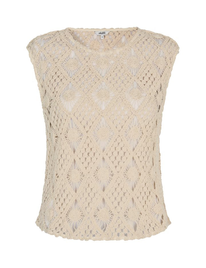 MbyM Pacha Avanna Crochet Top in Sugar