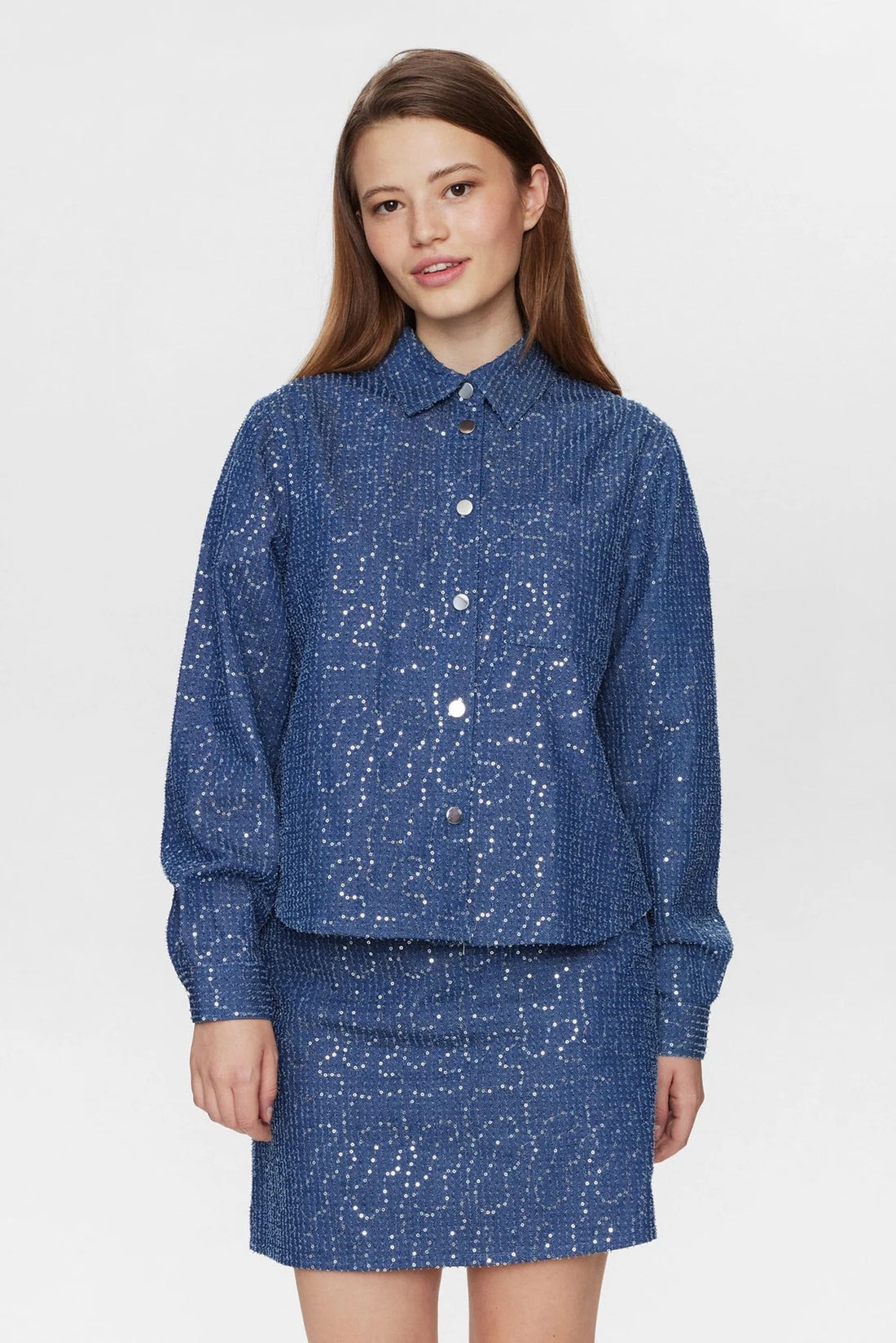 Nujourney Denim Shirt - Medium Blue