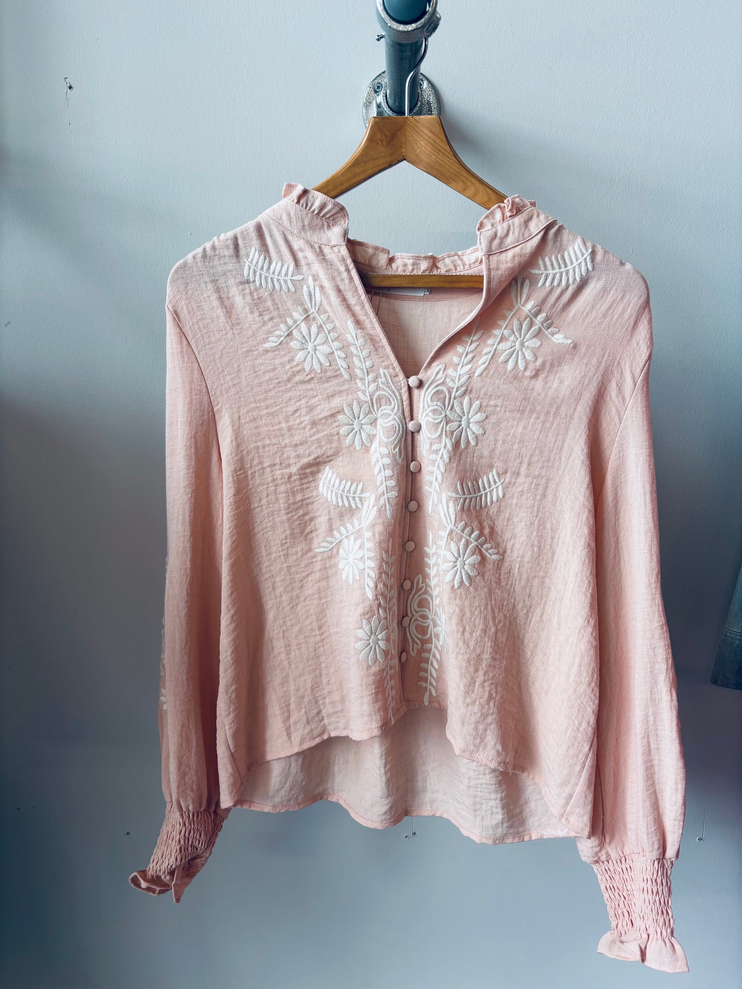 Boho Blouse in Rose Pink