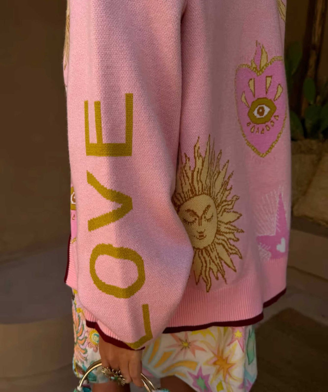 NFD Mystical Cardigan in Pink