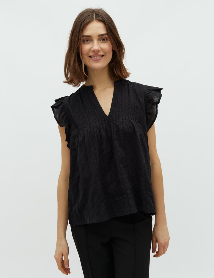 MbyM Gemela Acasia Cotton Top in Black