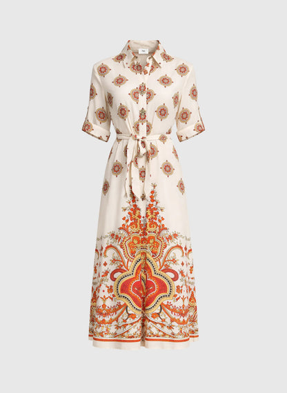 ANGE OVINTALA Print Dress