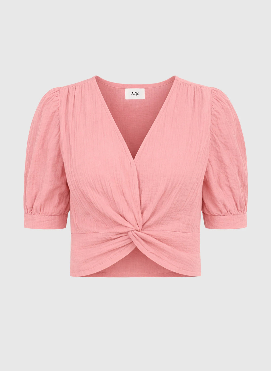 Ange SADOUMA Pink Wrap-Around Top