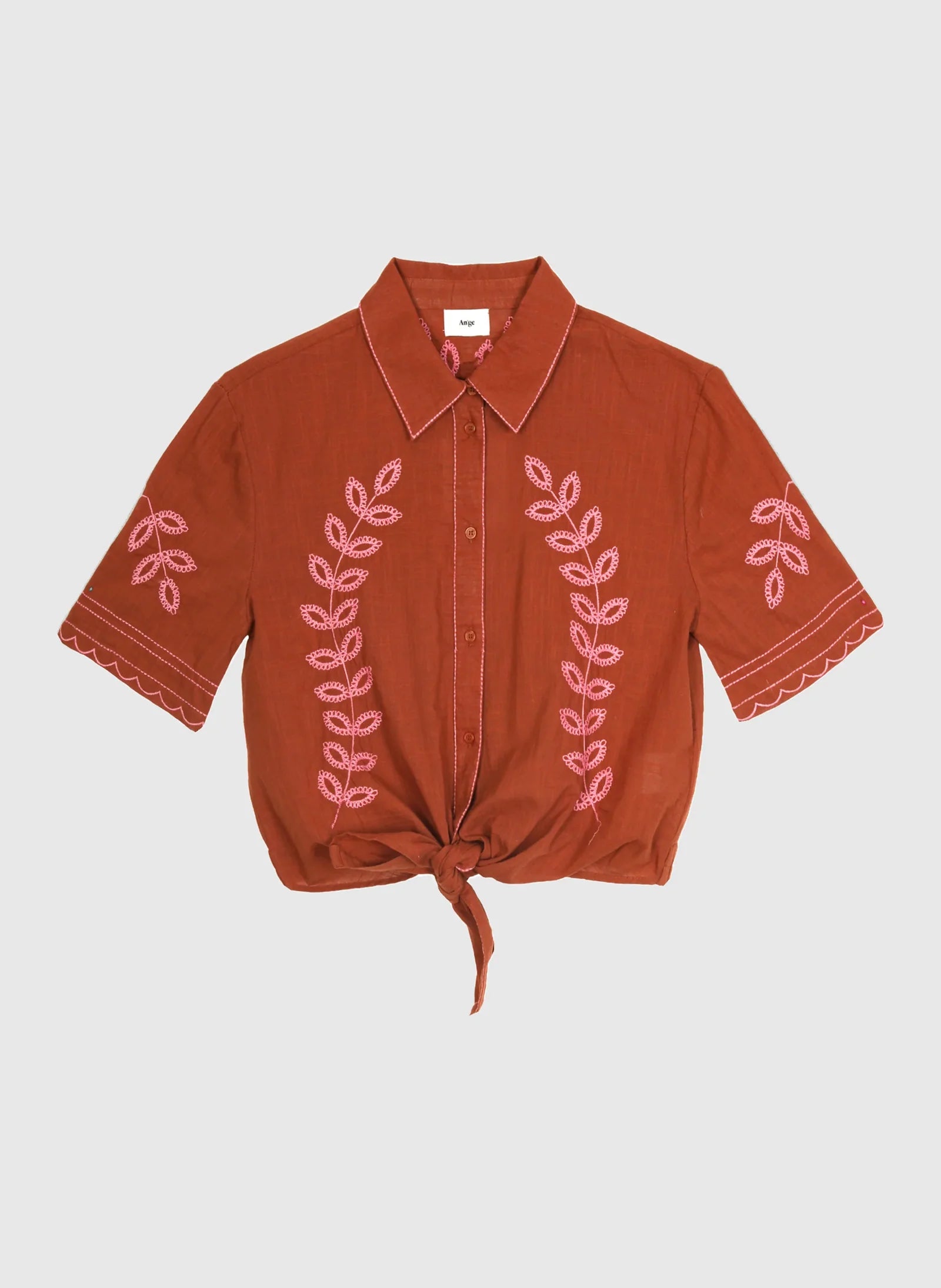 ANGE SILONA Embroidered Shirt