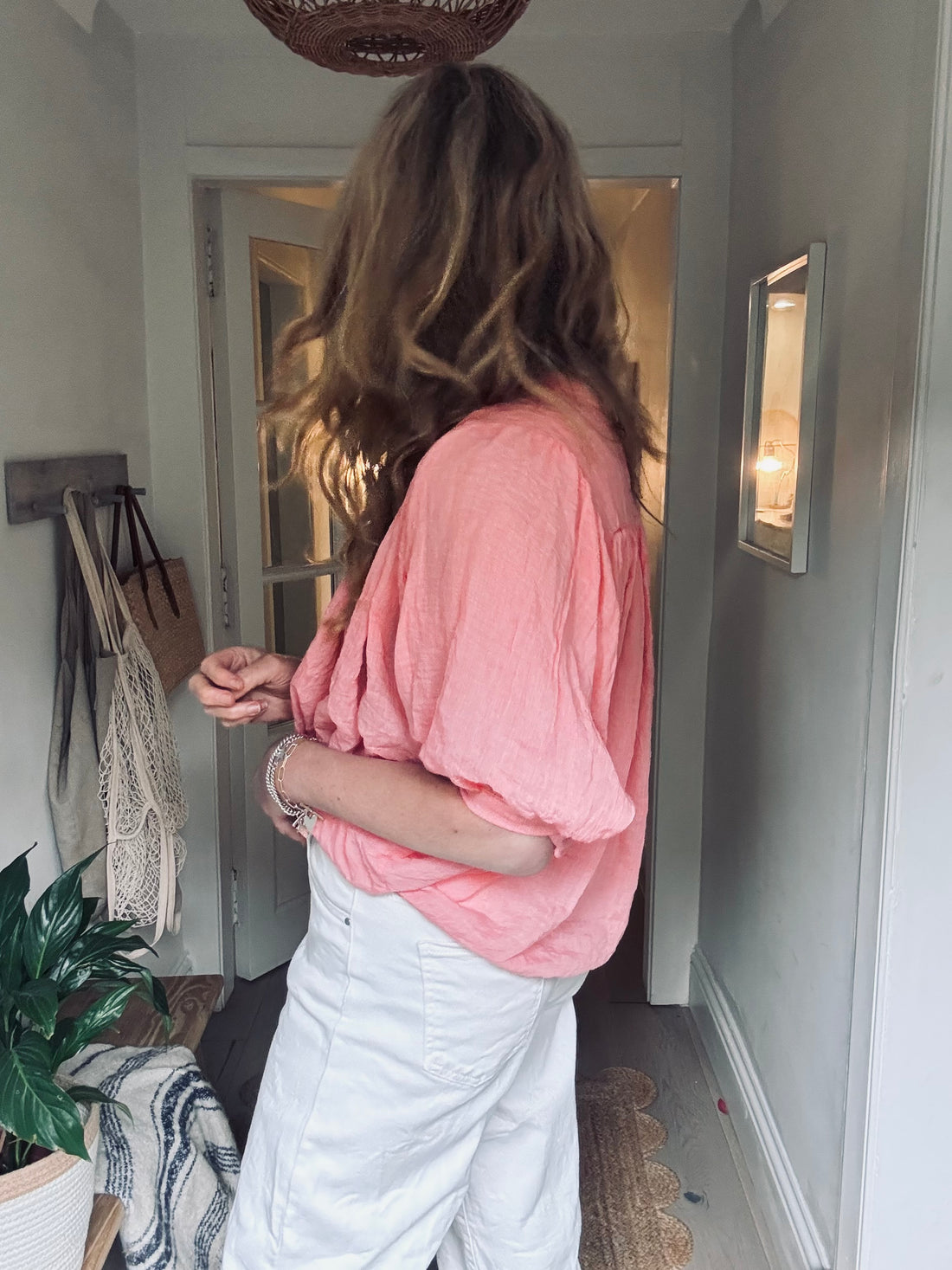 Coral Cotton Italian Shirt (one size)