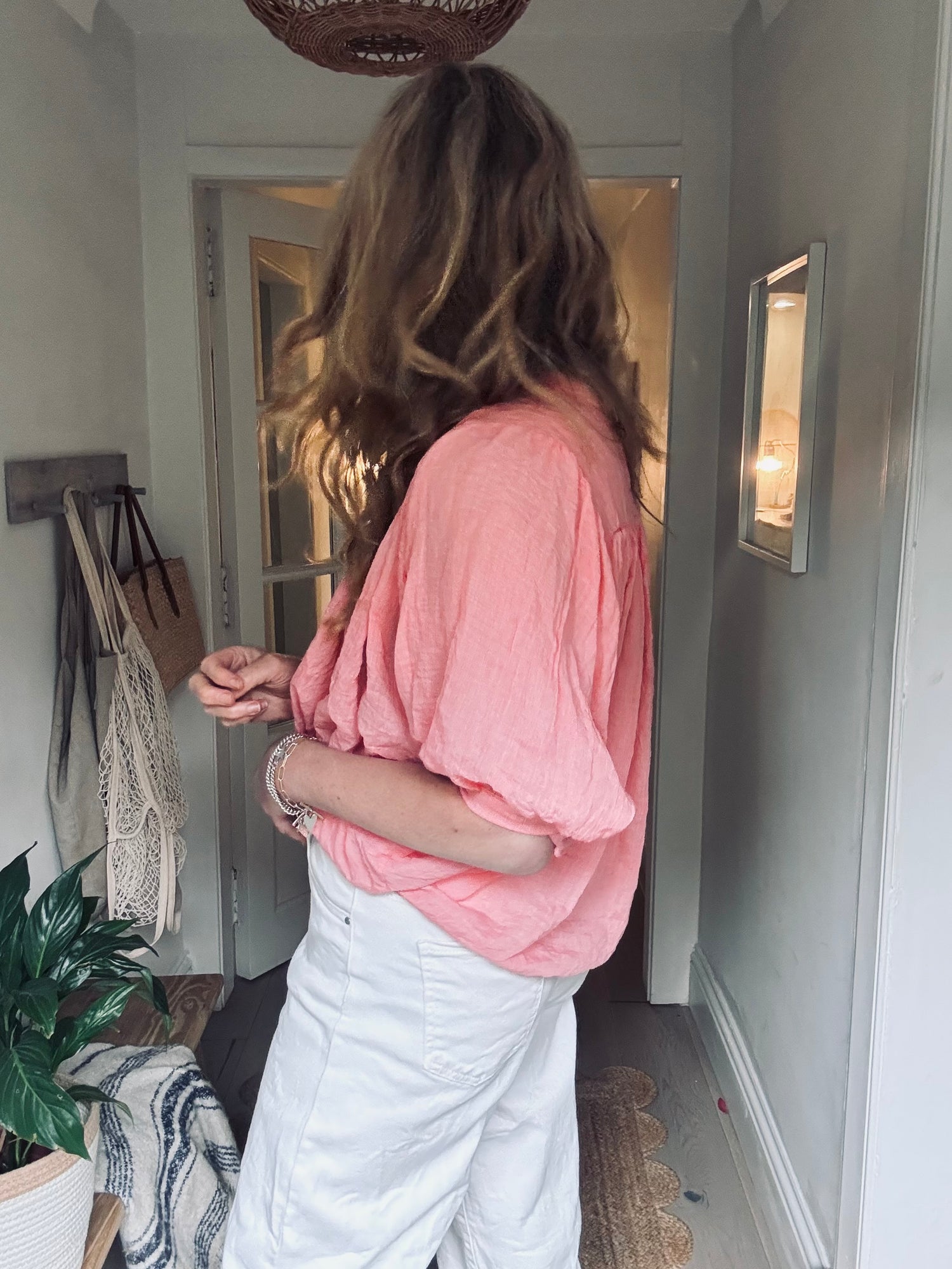 Coral Cotton Italian Shirt (one size)