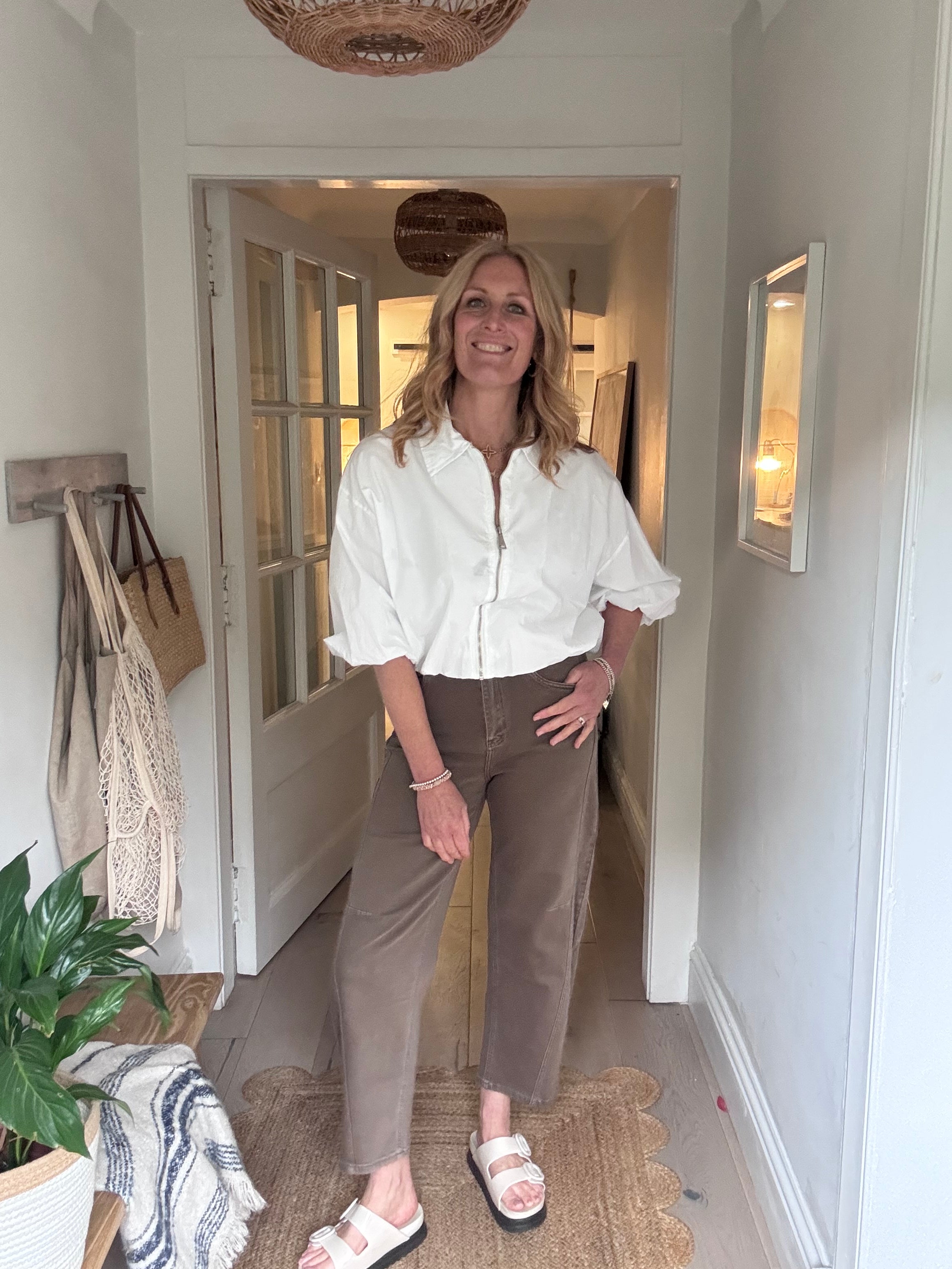 Kate Khaki Barrel Jean