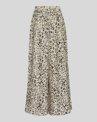 MSCH Alyona Vlora Trouser in Oatmeal Leo Print