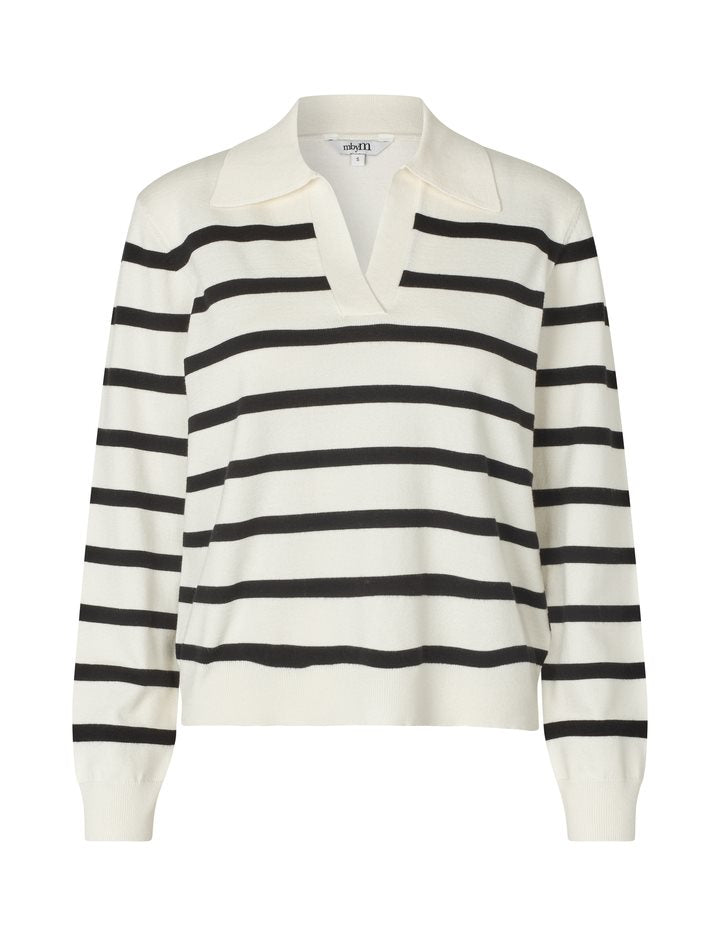 MbyM Knit in Sugar with Java Stripe