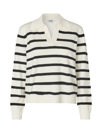 MbyM Knit in Sugar with Java Stripe