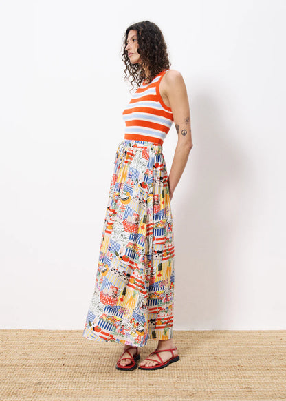 Frnch Liliane Skirt in Marche Blanc