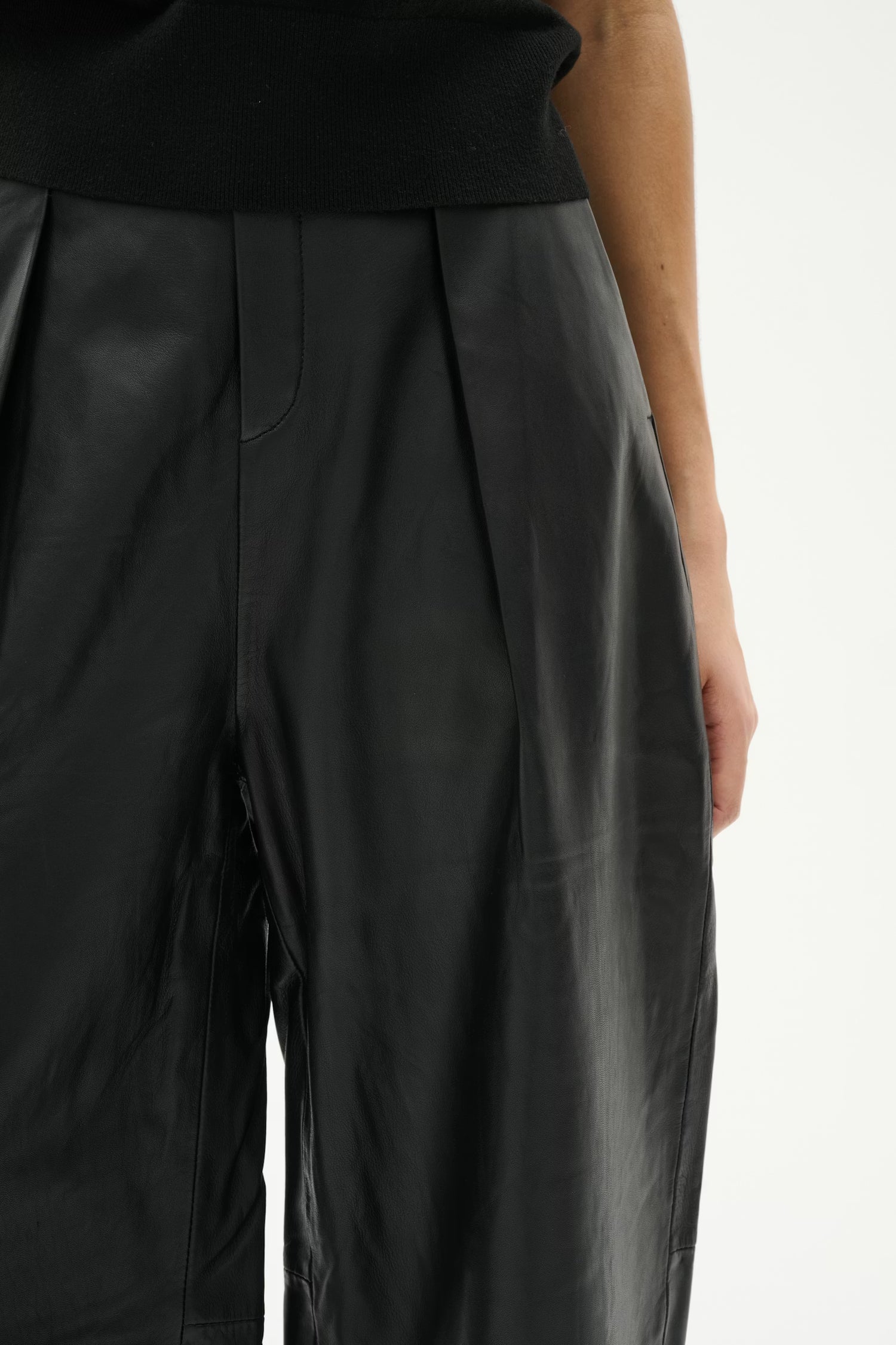 InWear Uriya Leather Wide Leg Trouser