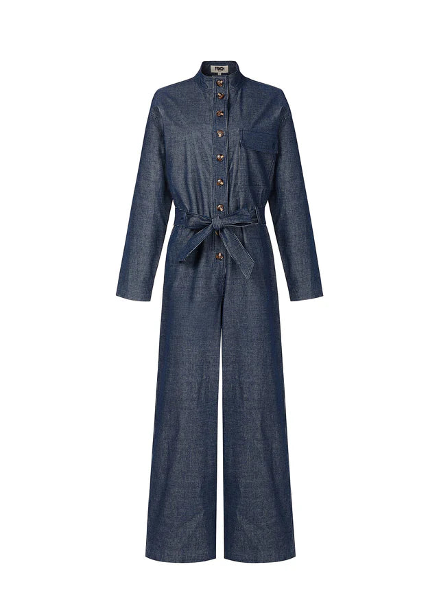 Frnch Calmlie Denim Jumpsuit